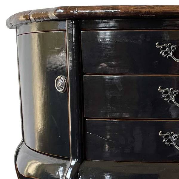 Sideboard 4523330030 Schwarz - Massivholz - 115 x 83 x 45 cm