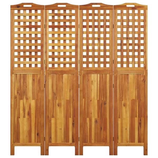 Kamerscherm 3016889 set van 4 bruin - acacia - 2 x 180 x 162 cm