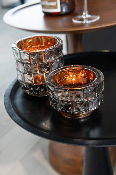 Windlicht BLK COGNAC Braun - Glas - 11 x 11 x 11 cm
