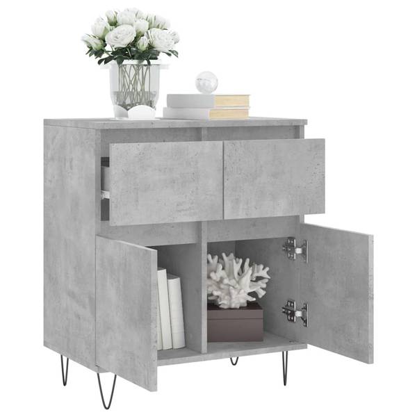 Sideboard F35524 Grau - Holzwerkstoff - 60 x 70 x 35 cm