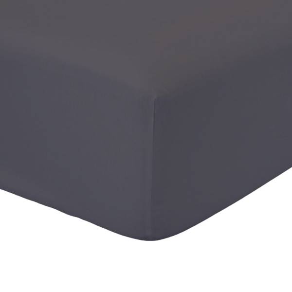 Uni-Spannbettlaken ESSENTIAL Grau - 90 x 200 cm