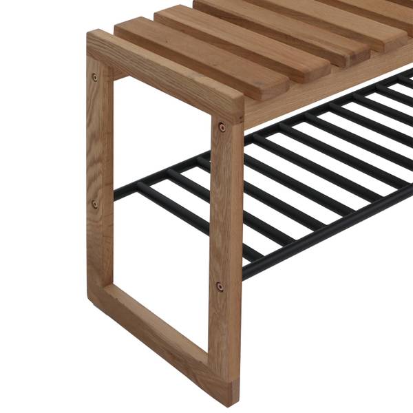 Garderoben-Bank P57 Braun - Eiche - 88 x 45 x 30 cm