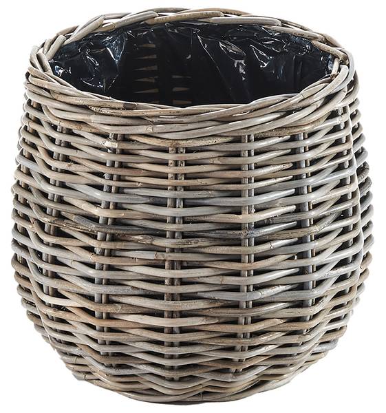 Pflanzkorb FIORA35 Grau - Rattan - 35 x 33 x 35 cm