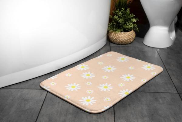 Badteppich Blumen-Muster 75 x 45 x 75 cm
