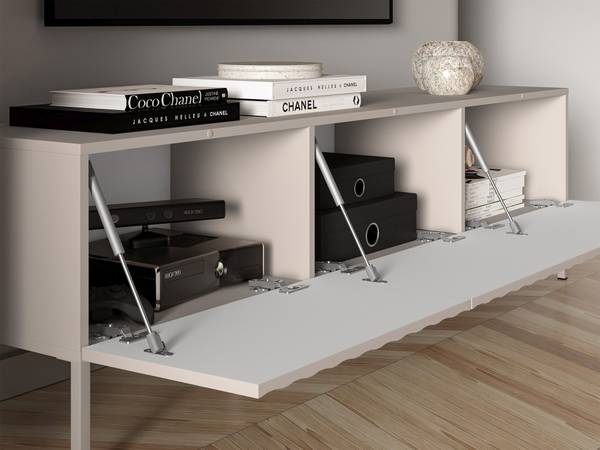 TV-Lowboard DERRIVA Beige - Melamin - 170 x 50 x 37 cm