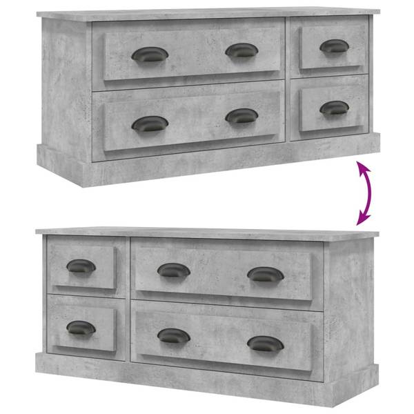 Tv-kast 3029155 betonnen look