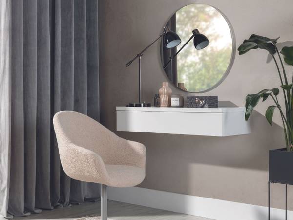 Wandspiegel NUSCO Hochglanz Weiß