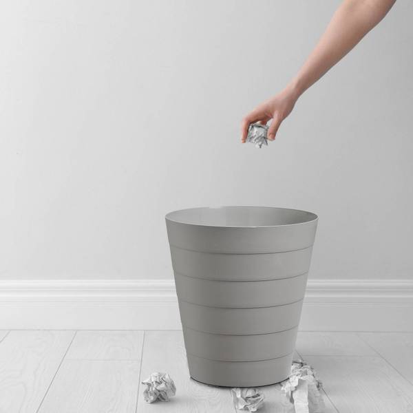 Abfalleimer, 13,5l., Kunststoff, grau Grau