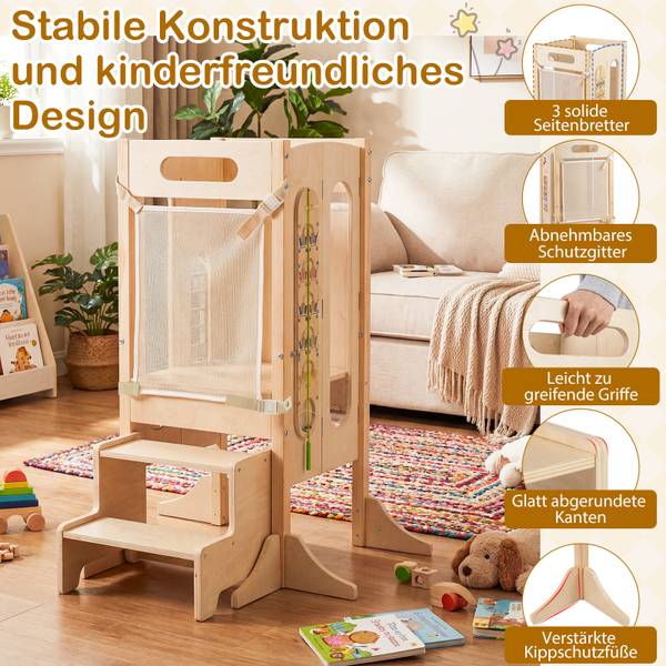 Lernturm TK32586DE Braun - Holzwerkstoff - 71 x 90 x 73 cm