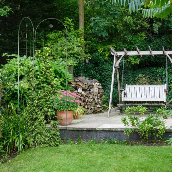 Plantenklimrek 220 x 50 cm set van 2 groen - ijzer - 50 x 220 x 2 cm