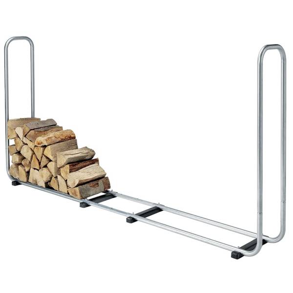 Kaminholz Aufbewahrung 405156 Silber - Metall - 234 x 31 x 234 cm