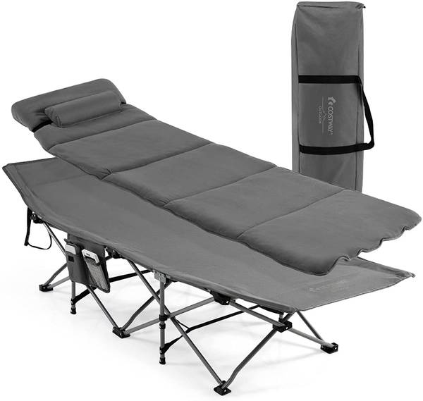 Feldbett Campingbett mit Matratze+Kissen kaufen