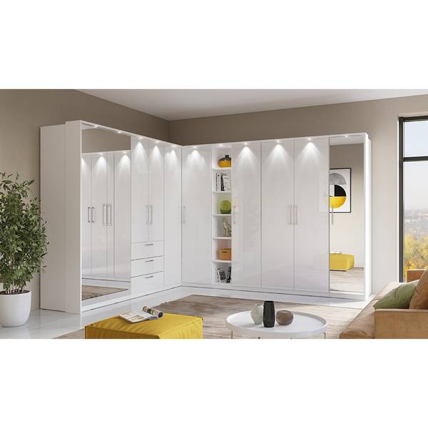 Kleiderschrank OLMO-83-12 Weiß - Holzwerkstoff - 45 x 217 x 63 cm