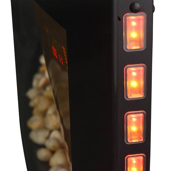 LED Elektrokamin 820-052 Braun - Metall - 13 x 50 x 90 cm