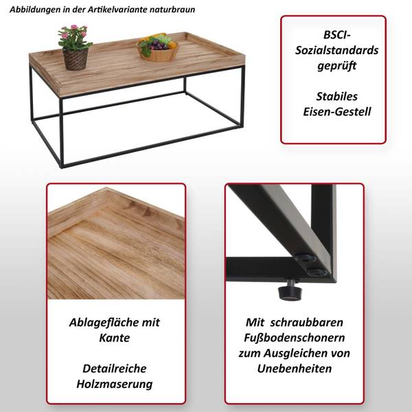 Couchtisch K71 Dunkelbraun