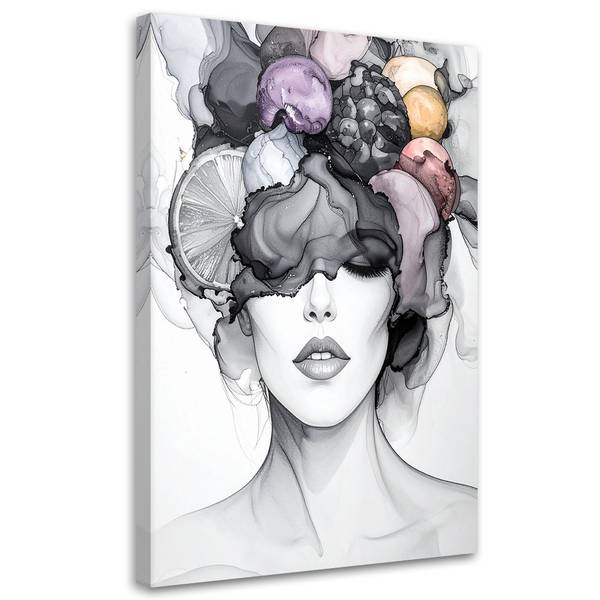 Wandbild Frau 70 x 100 cm