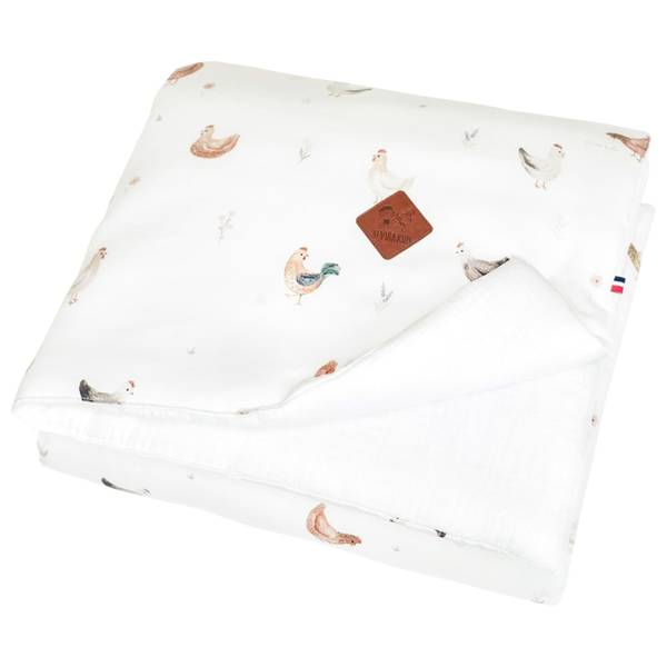 Decke Gallina Beige - Textil - 70 x 6 x 100 cm