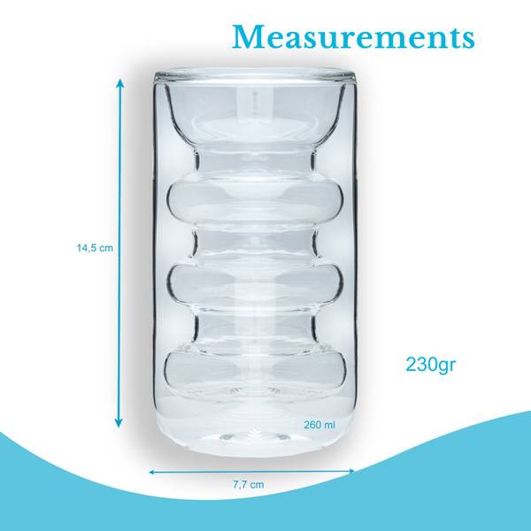 Kaffee Glas Tiara Höhe: 15 cm - 0.26 L