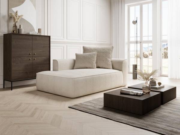 Recamiere ohne Schlaffunktion PINETA Beige