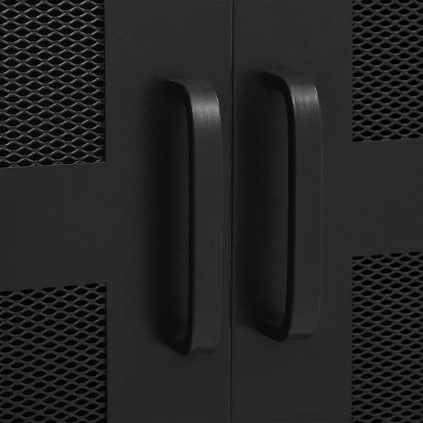 Armoire de bureau 145355 Noir - Acier - 75 x 120 x 75 cm