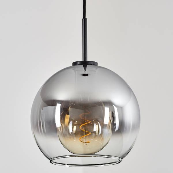 Deckenleuchte Cesaro Grau - Aluminium - Klarglas - 31 x 149 x 30 cm