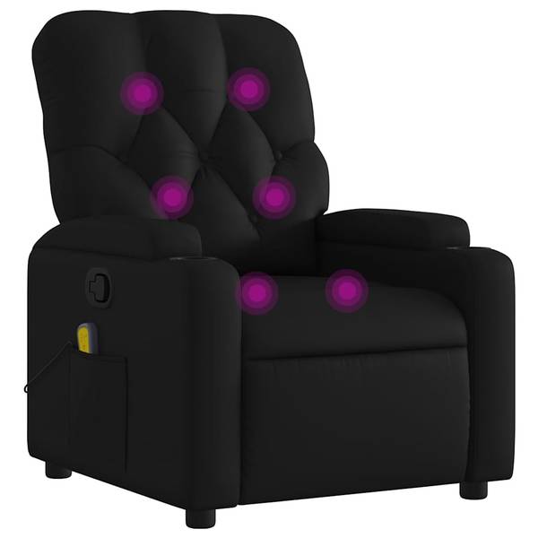 Massagesessel 3032428 Schwarz - Mischgewebe - 74 x 93 x 86 cm