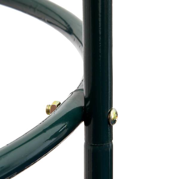 2x Rankhulp obelisk groen - staal - 40 x 190 x 40 cm