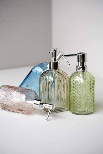Seifenspender VETRO Grün - Glas - 9 x 19 x 8 cm