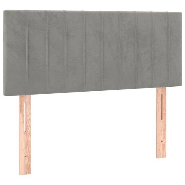 Boxspringbett 3017290-17 Hellgrau - 90 x 203 cm