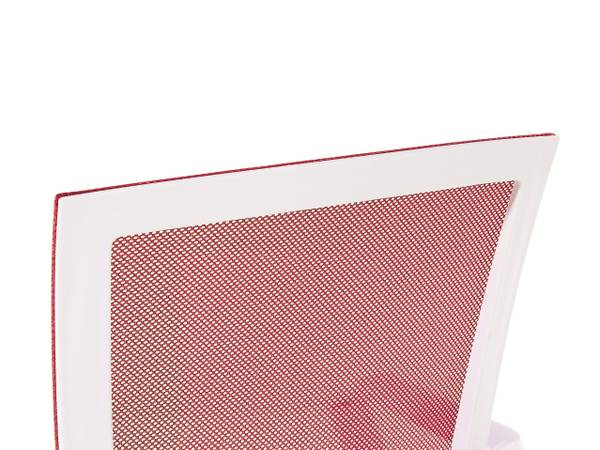 Chaise de bureau RELIEF Rouge - Blanc - Textile - 55 x 96 x 55 cm