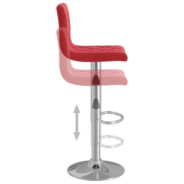 Barhocker 3007075 (2er Set) Rotbraun