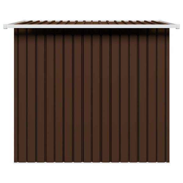 Gartenschuppen 47027 Braun - Metall - 194 x 181 x 121 cm