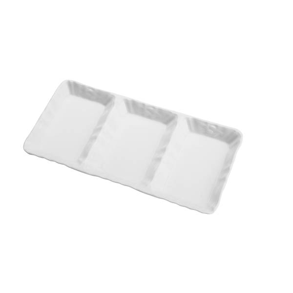 Porzellan Appetiser White Dish Weiß - Porzellan - 14 x 3 x 28 cm