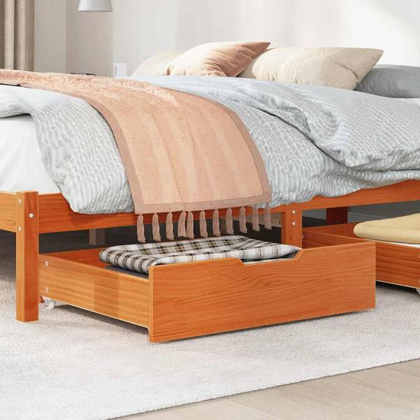 Bedlade 3042218 Set van 2 reebruin - Breedte: 75 cm