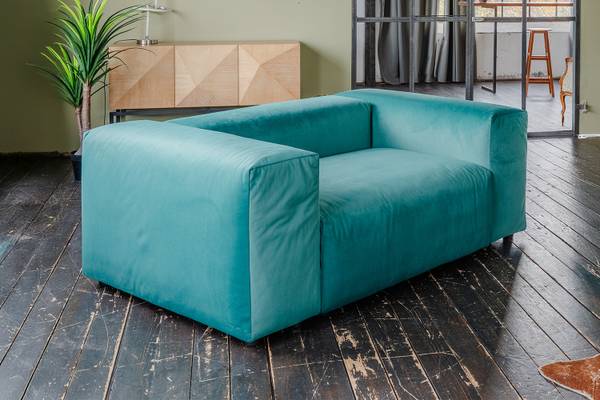 Sessel MIA Grün - Webstoff - Samt - Polypropylen - 192 x 72 x 120 cm