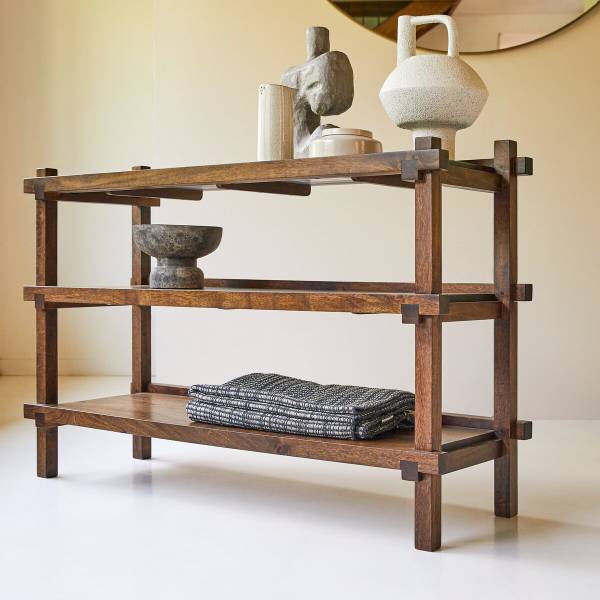 Konsolentisch Arko Braun - Mango - 123 x 82 x 40 cm