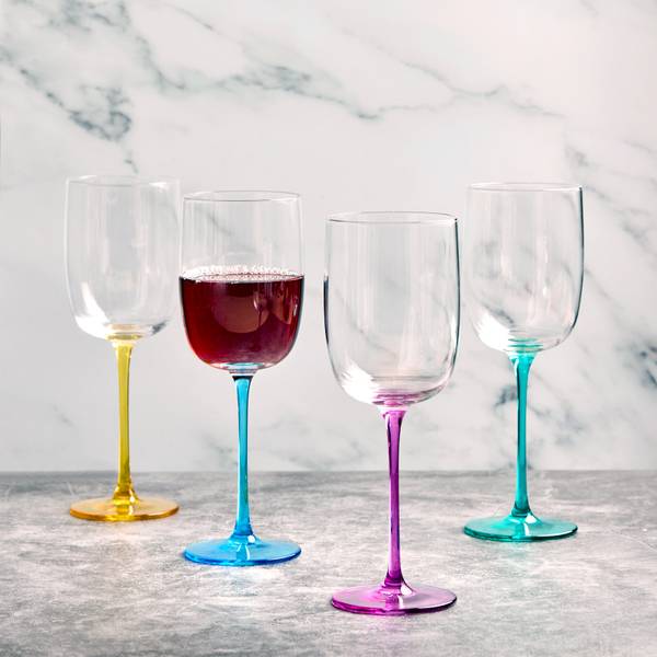 Weingläsern Gala 4er-Set Glas - 35 x 22 x 8 cm