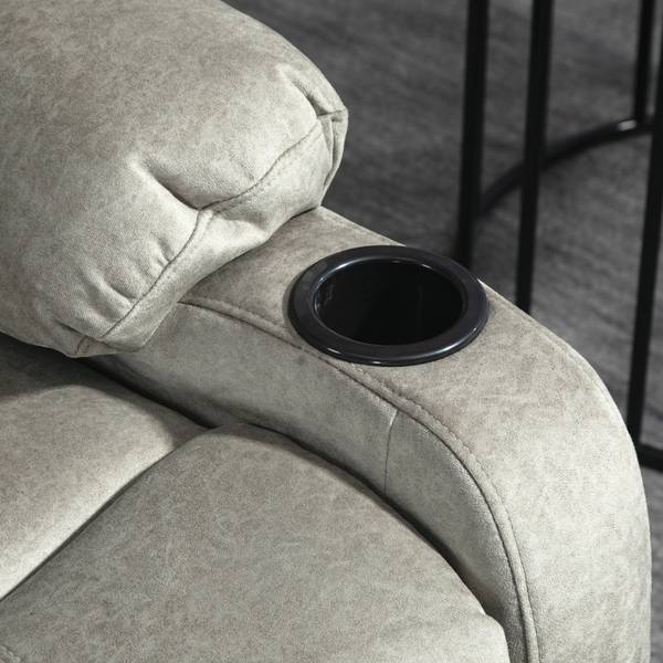 Relaxsessel 839-787V00BN Grau - Microfaser - Polyester - 95 x 102 x 87 cm
