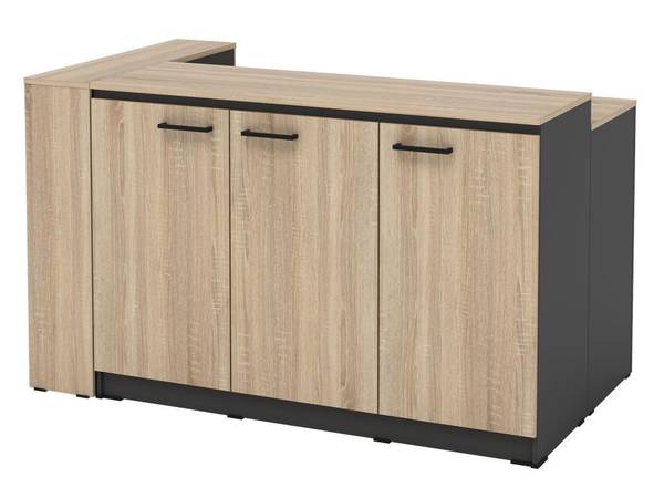 Kücheninsel NUSICE Schwarz