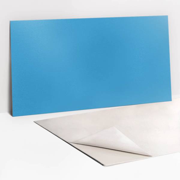 Selbstklebendes Wandpaneel Blaue Blau - Polyester PVC - 100 x 50 x 0 cm
