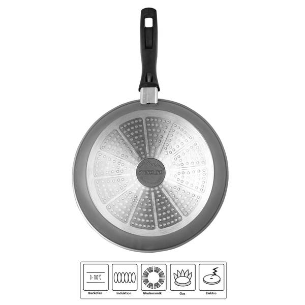 Schmorpfanne 19371 Grau - Metall - 33 x 10 x 55 cm