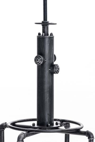 Bartafel Lumos zilver - plaatmateriaal op houtbasis - 39 x 79 x 39 cm