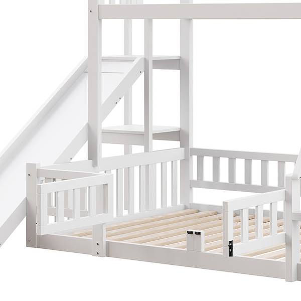 Etagenbett Maximilian I Weiß - Kiefer - 175 x 165 x 242 cm
