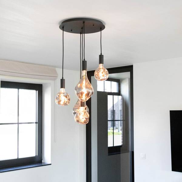 Pendelleuchte SAPA 5 Schwarz - Metall - 40 x 130 x 40 cm