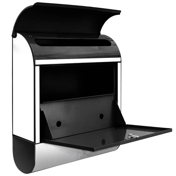 Briefkasten Stahl Business Day Schwarz - Stahl - 38 x 46 x 13 cm