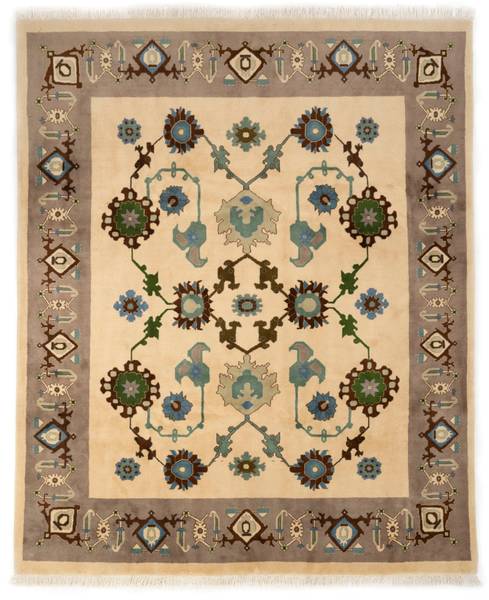 Tapis Täbriz XI Blanc - Laine - 243 x 1 x 304 cm