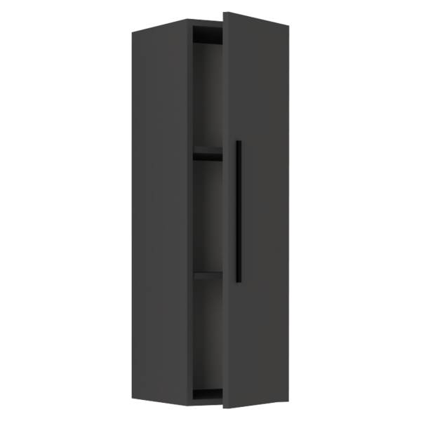 Rayon mural Arila Gris - Bois manufacturé - 30 x 95 x 30 cm