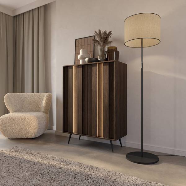 Highboard Amaro Braun - Melamin - 94 x 126 x 40 cm