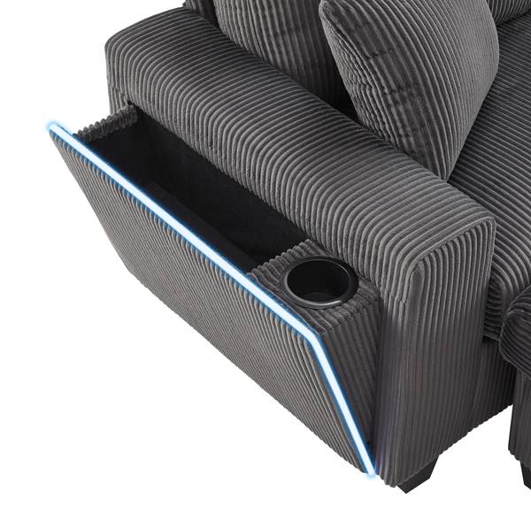 Ecksofa GLOWCHANGE Ⅳ Grau