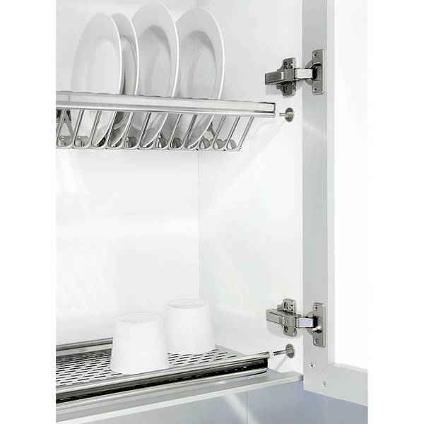 Abtropfgestell 8934365 Grau - Metall - 24 x 8 x 67 cm